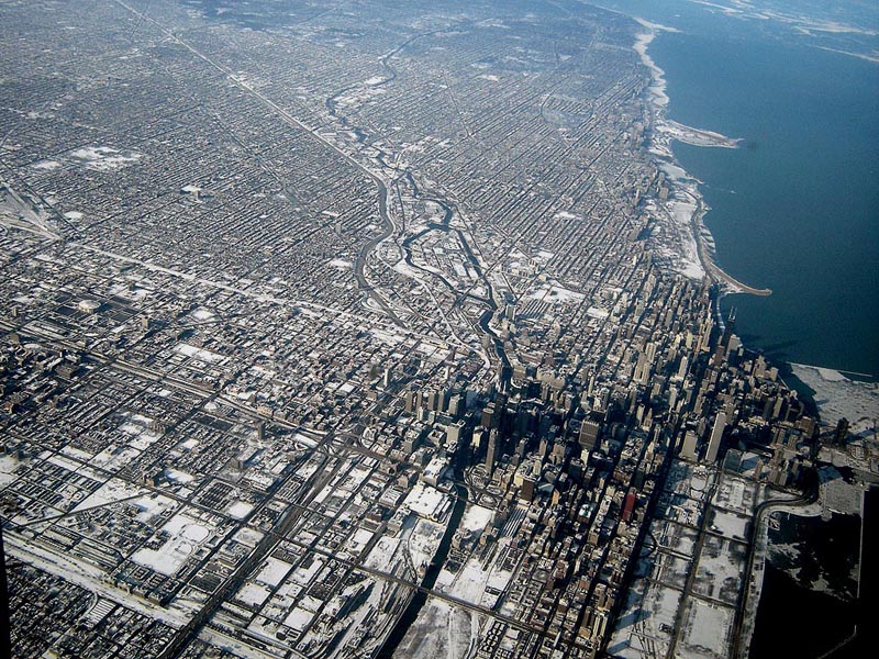 Chicago skyline view