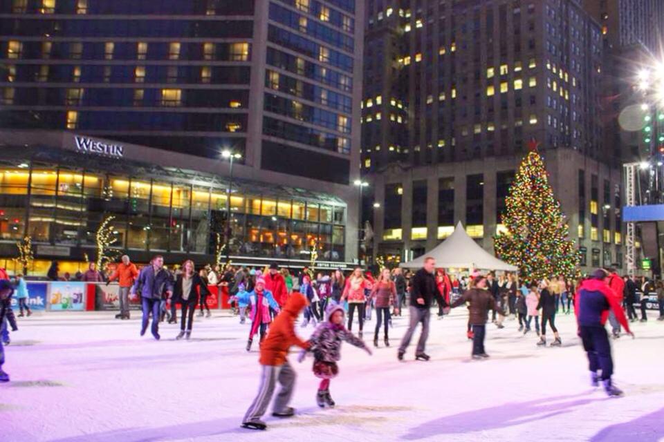 Image result for fountain square ice skating